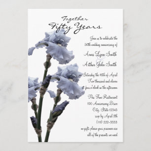 Anniversary Iris Invitation