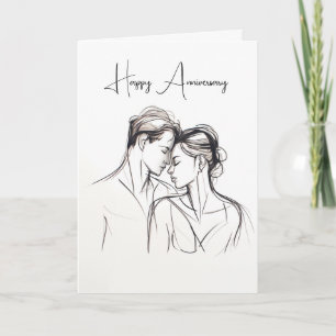 Anniversary Lovers Sketch Card