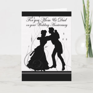 Anniversary Mom & Dad Dancing Couple Card