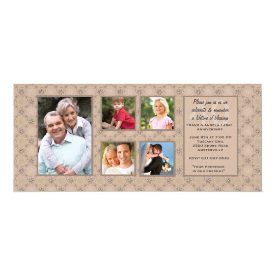 Anniversary Multi Photo Invitation