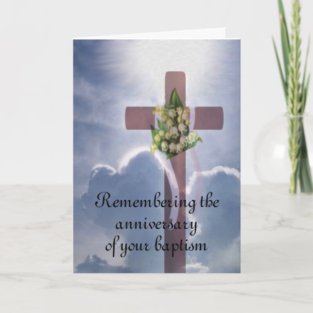 Anniversary of Baptism Card (Front)