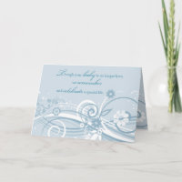 Anniversary of Loss of Baby Blue Swirls