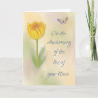 Anniversary of Loss of Niece Watercolor Flower