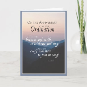 Anniversary of Ordination Card