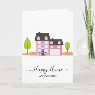 Anniversary on your new home real estate agent card