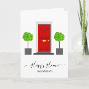 anniversary on your new home real estate agent card