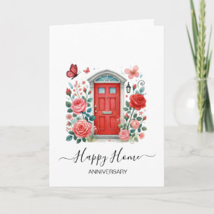 Anniversary on your new home real estate agent card