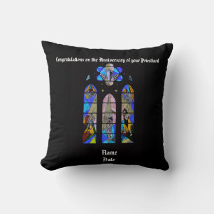 Anniversary Ordination Personalised Pastor Priest Cushion