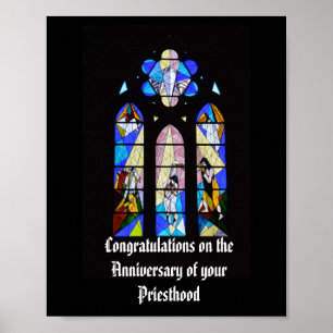 Anniversary Ordination Personalised Pastor Priest Poster