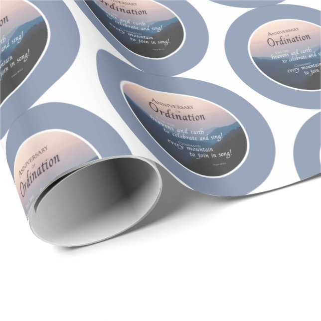 Anniversary Ordination Wrapping Paper (Roll Corner)