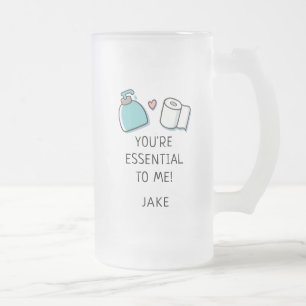 Anniversary Pandemic Year Personalised Frosted Glass Beer Mug