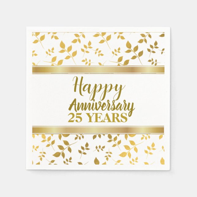 Anniversary - Paper Coaster Napkins (Front)
