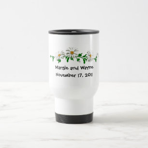 Anniversary party favour travel mug