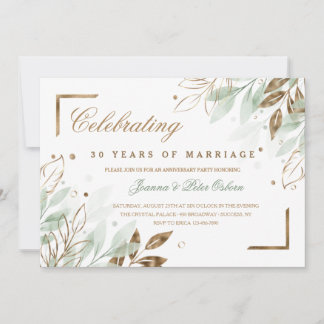 Anniversary Party  Invitation