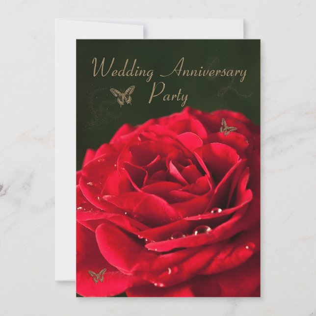 Anniversary party invitation (Front)