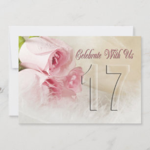 Anniversary party invitation for 17 years