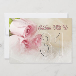 Anniversary party invitation for 31 years