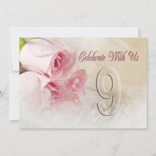 Anniversary party invitation for 9 years