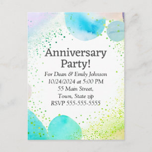 Anniversary party invitations