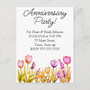 Anniversary party invitations