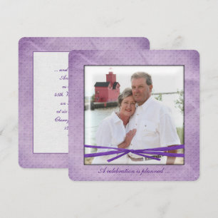 Anniversary party photo frame invitation