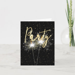 Anniversary Party Sparklers Invite 