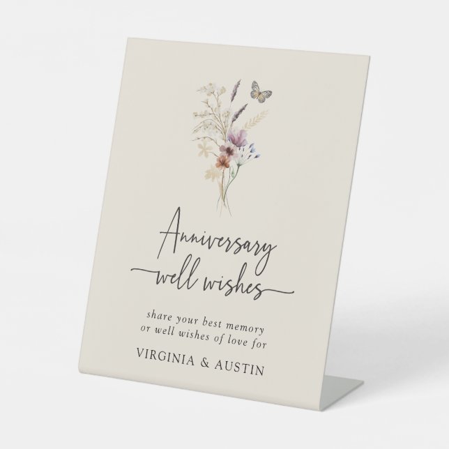 Anniversary Pedestal Sign (Front)