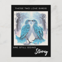 *~* Anniversary PHOTO Love Birds Winter AP54 