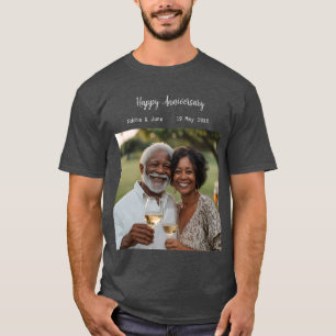 Anniversary Photo Modern T-Shirt Dark