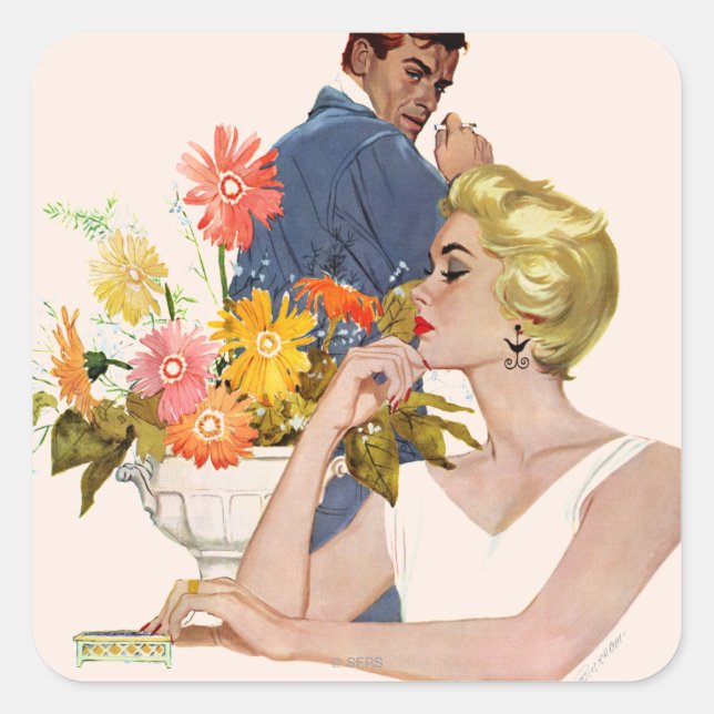 Anniversary Quarrel Square Sticker (Front)