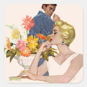 Anniversary Quarrel Square Sticker