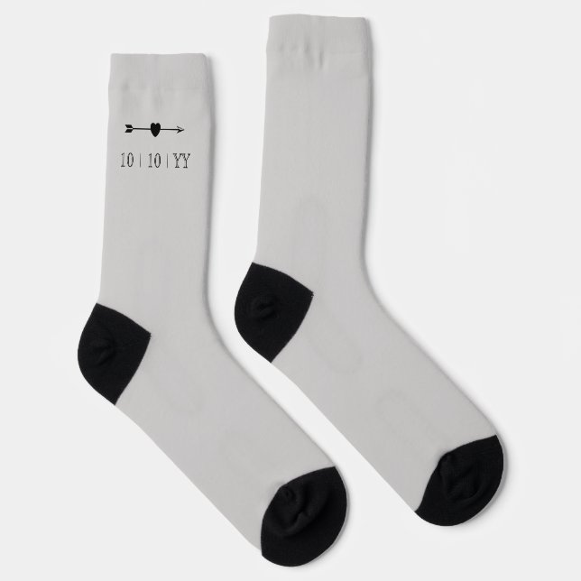 Anniversary Socks | Grey (Right)
