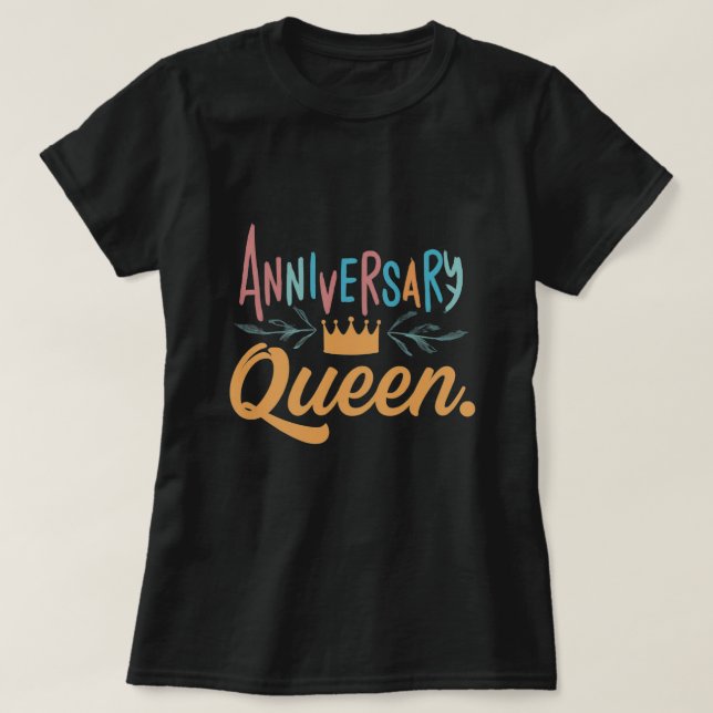 Anniversary t shirt for Women's  (Design Front)