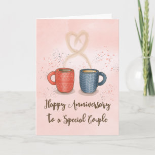 Anniversary to Couple Coffee the Perfect Blend Card