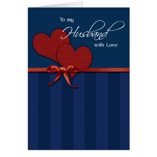 Anniversary - To my husband w/love Card
