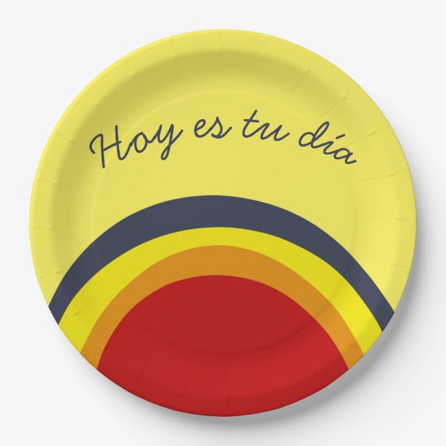 Anniversary Today is your day Paper Plate (Front)