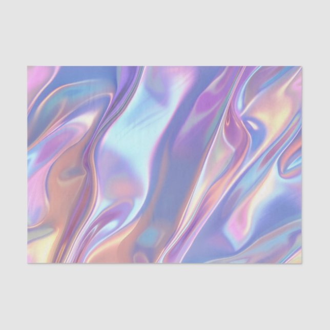 Anniversary Wedding Birthday Iridescent Fabric 2 Tissue Paper (Front)