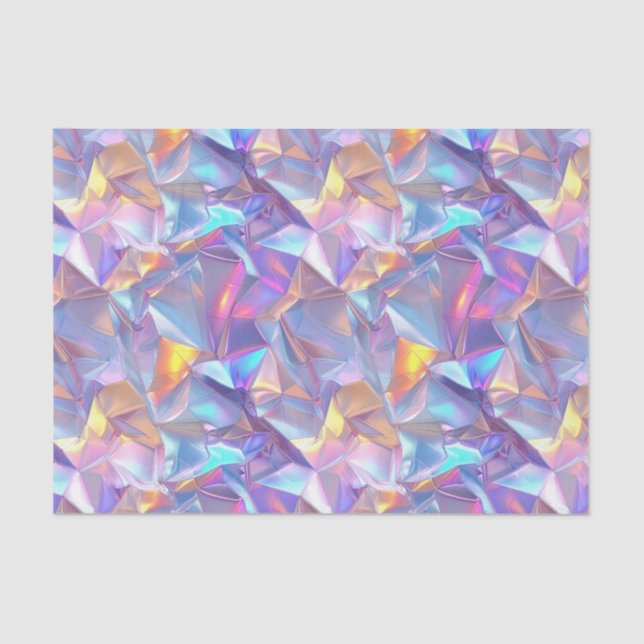 Anniversary Wedding Birthday Iridescent Metallic 2 Tissue Paper (Front)