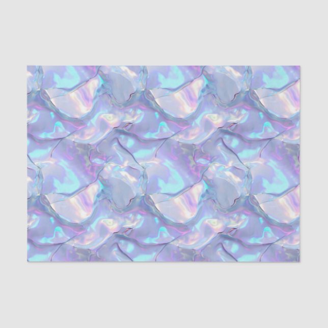 Anniversary Wedding Birthday Iridescent Metallic 7 Tissue Paper (Front)