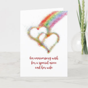 Anniversary Wish for Niece and her Wife Card