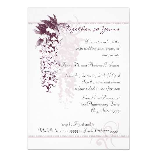 Anniversary Wisteria Card