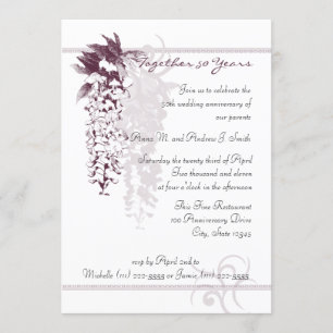 Anniversary Wisteria Invitation