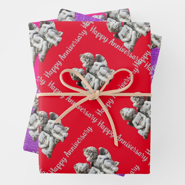 Anniversary  wrapping paper sheet (In situ)