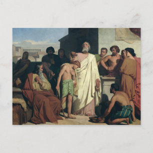 Annointing of David by Saul, 1842 Postcard