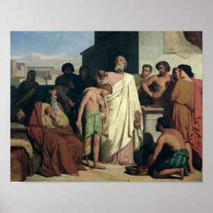 Annointing of David by Saul, 1842 Poster