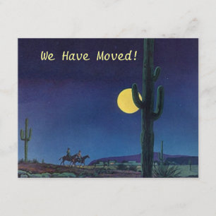 Announce We have moved Saguaro Cactus In Moonlight Announcement