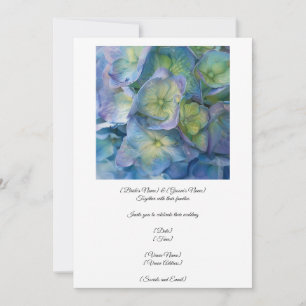 Announce Your Union With A Beautiful Hydrangea  Invitation
