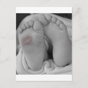 Announcement Baby Shower Crib Nursery Postcard
