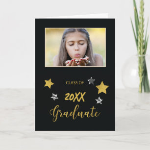 Announcement Custom Photo Graduation 2020 Gold