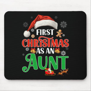 Announcement First Christmas As An Aunt Matching F Mouse Mat
